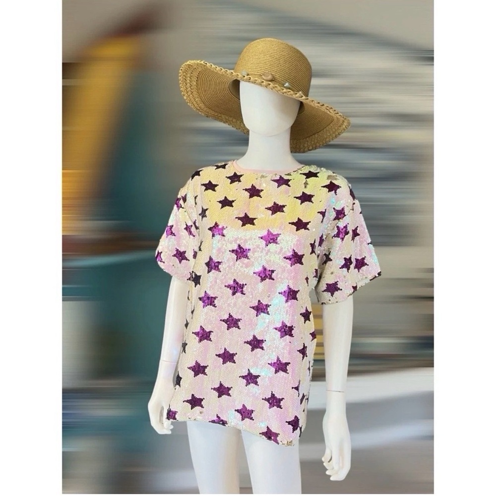 BAEVELY sequin star tee - Picture 2 of 6